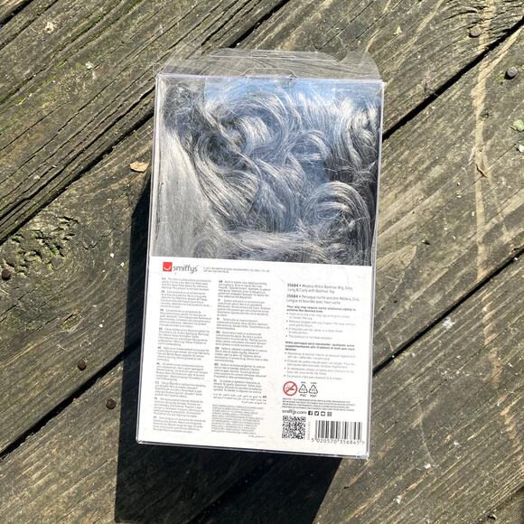 Smiffys Gray Medeia Witch Beehive Wig Halloween Costume New - Picture 2 of 2